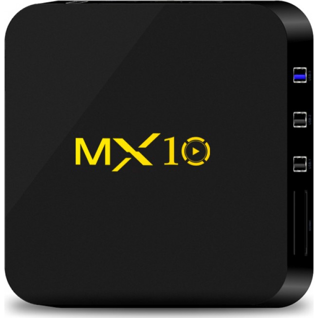 TV Box MX10 Android 9.0 Pie RK3328 4GB Ram DDR4 32GB Rom