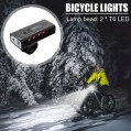 Εμπρόσθιος Φωτισμός LED Πορείας Ποδηλάτου 2x10W 5V OEM T6 – Μαύρο