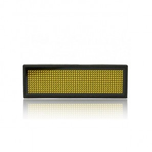 LED Ταμπελάκι τύπου κονκάρδα κυλιόμενων μηνυμάτων κίτρινο χρώμα 8x3 cm B1236-OEM
