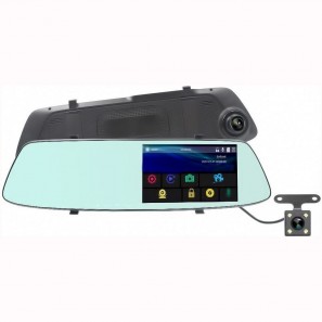 Καθρέφτης αυτοκινήτου με 2 HD DVR κάμερες και οθόνη LCD 5"