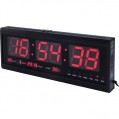 Ψηφιακό ρολόι τοίχου - Πινακίδα LED με θερμόμετρο και ημερολόγιο 4819