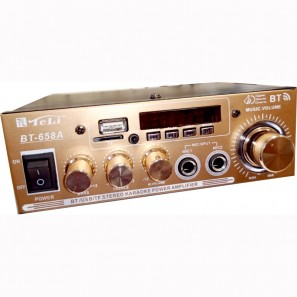 Ενισχυτής Audio Teli BT-658A ,Karaoke, Radio, Bluetooth, Usb ,TF card, 30W με remote control