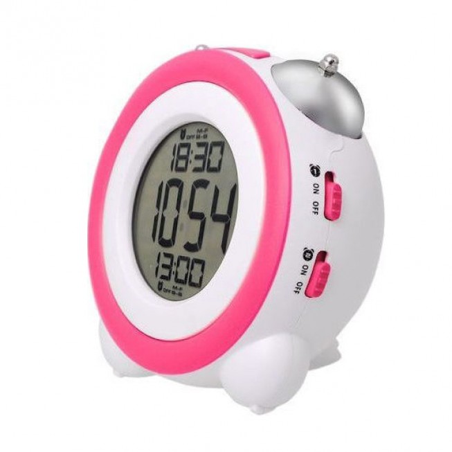 Ρολόι ξυπνητήρι με διπλό κουδούνι Happy Sheep HP664A-ΡΟΖ