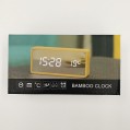 Επιτραπέζιο Ψηφιακό Ρολόι Bamboo Clock